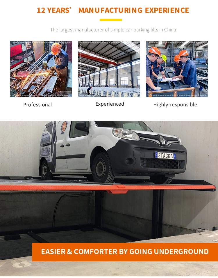 Low Noise Space Saving Pit Car Parking System