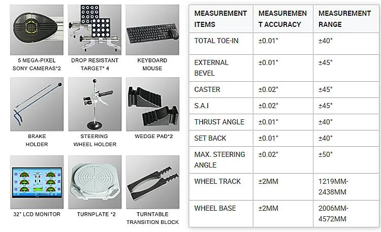 Jintuo Garage Car Lift Inspection Auto Repair 3D Wheel Alignment Equipment Price